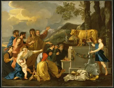 The Adoration of the Golden Calf (detail)