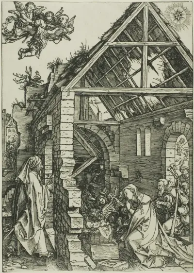 The Adoration of the Shepherds, from The Life of the Virgin
