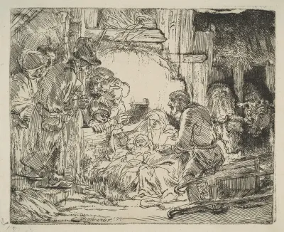 The Adoration of the Shepherds, with the lamp