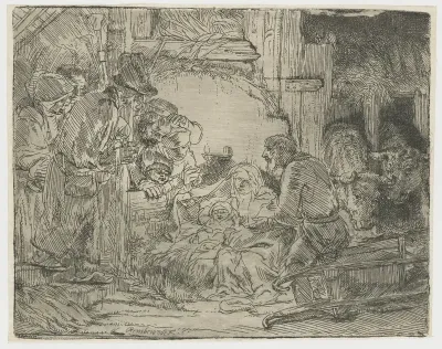 The adoration of the shepherds: with the lamp