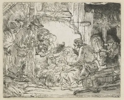 The adoration of the shepherds: with the lamp