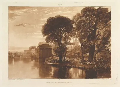The Alcove, Isleworth, part XIII, plate 63 from "Liber Studiorum"