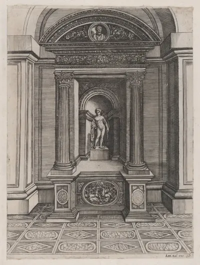 The Altar of Eros, from "Speculum Romanae Magnificentiae"