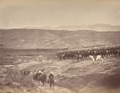 The Amir Yakub Khan. The First Meeting with Major Cavagnari and Mr. Jenkins, 7 Miles from Safed Sang