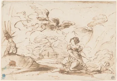 The Angel Appearing to Hagar and Ishmael in the Wilderness