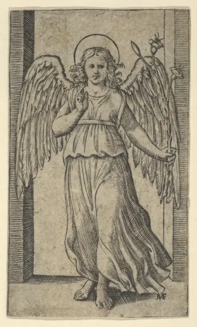 The Angel Gabriel standing, from "Piccoli Santi" (Small Saints)