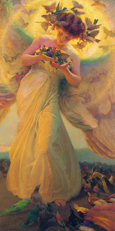The angel of the birds
