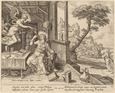 The Angel Orders Saint Philip to Accompany the Ethiopian Eunuch
