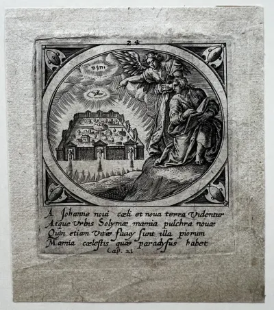 The Angel Showing New Jerusalem to Saint John, from Icones Revelationum... (The Revelations of St John)