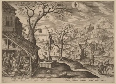The Angel Telling Joseph to Flee and the Flight into Egypt