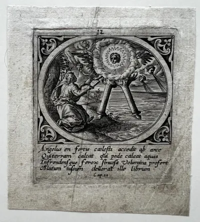 The Angel with the Opened Book, from Icones Revelationum... (The Revelations of St John)