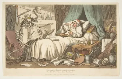 The Antiquary's Last Will and Testament (The English Dance of Death, plate 2)