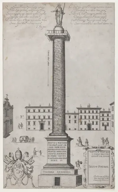 The Antonine Column, from "Speculum Romanae Magnificentiae"