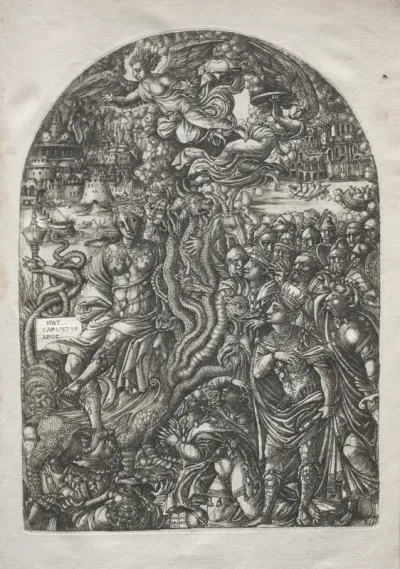 The Apocalypse:  Babylon the Harlot, Seated on the Seven-headed Beast