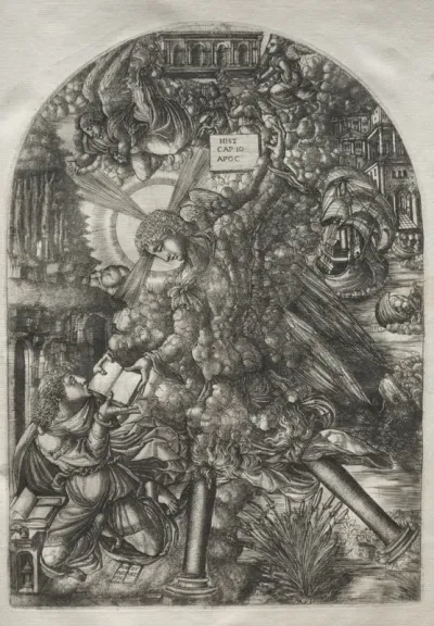 The Apocalypse:  The Angel Gives Saint John the Book to Eat
