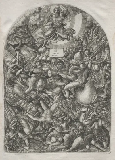 The Apocalypse:  The Angel in the Sun Calling the Birds of Prey