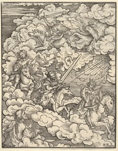 The Apocalyptic Riders, plate 3 from "The Apocalypse"