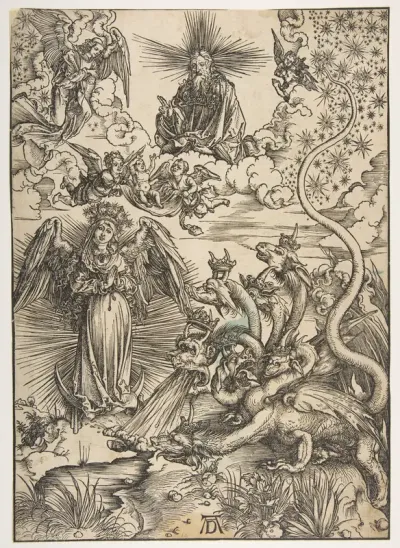 The Apocalyptic Woman, from "The Apocalypse", Latin Edition