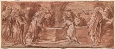The Apostles Gathered Around the Tomb of the Virgin