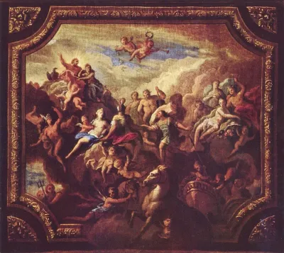 The Apotheosis of Romulus: Sketch for a Ceiling Decoration, Possibly for Hewell Grange, Worcestershire