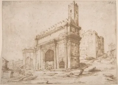 The Arch of Septimius Severus Seen from the East
