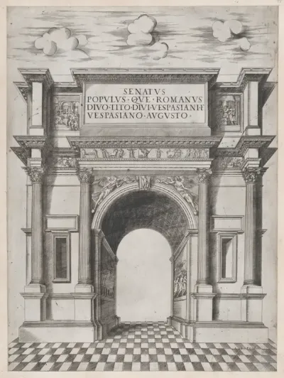 The Arch of Titus, from "Speculum Romanae Magnificentiae"
