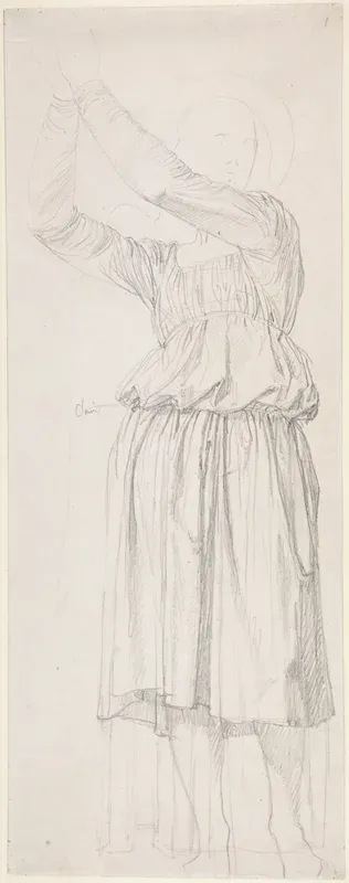 The Archangel Raphael (Study for a stained-glass window in the chapel of Notre-Dame de la Compassion-Saint-Ferdinand, Neuilly)
