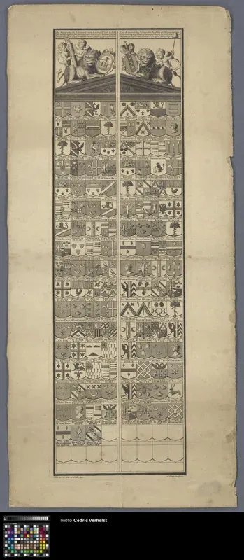 The arms and names of the Burgomasters of the city of Amsterdam