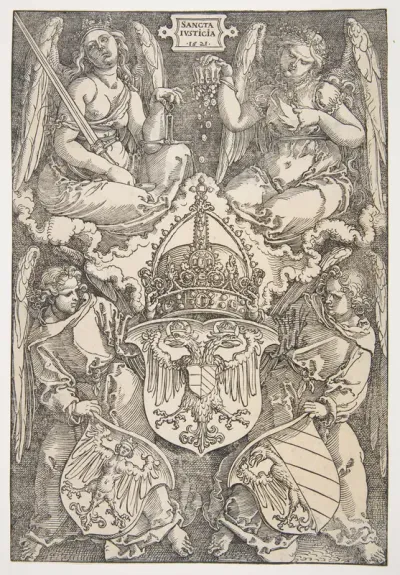 The Arms of the German Empire and the City of Nuremberg