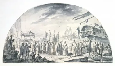 The Arrival in Venice, from Alexandria, of the Relics of Saint John the Alsgiver in 1247