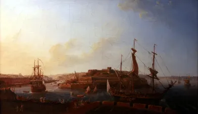 The Arsenal and the castle of Brest seen from Recouvrance