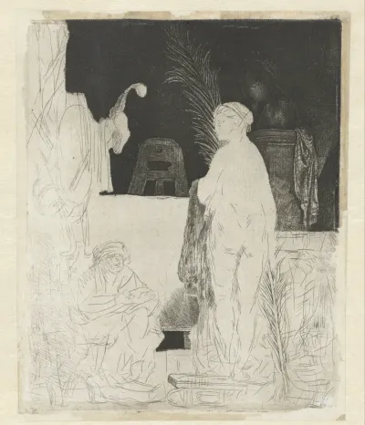 The artist drawing from the model ('Het beeldt van Pigmalion')