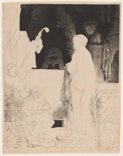 The Artist Drawing from the Model
