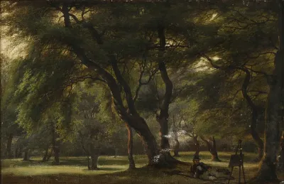 The artist having a rest