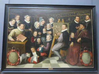 The Artist Painting, Surrounded by his Family