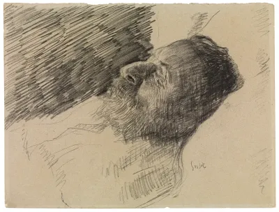 The artist's father in death