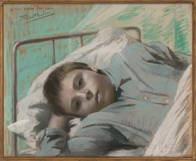 The Artist's Nephew, Prosper-Raymond de Fleury, Lying in Bed