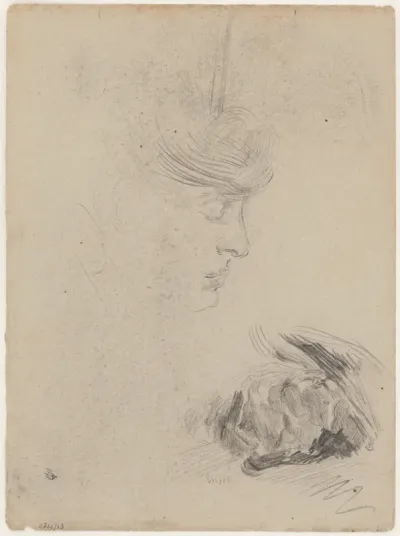 The artist's sister Mitche and figure