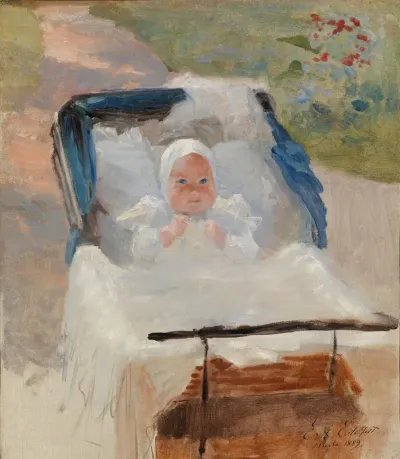 The Artist's Son Erik in a Pram ; The Artist´s Son Erik in his Perambulator