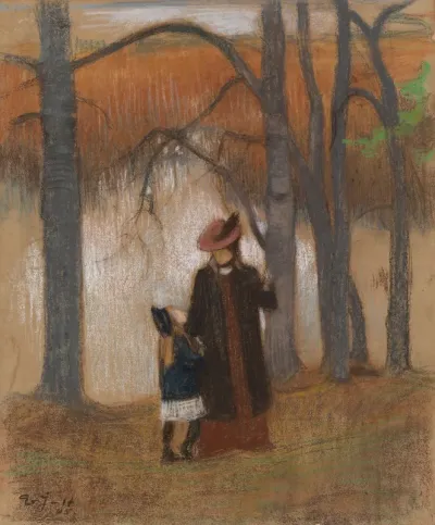 The Artist's Wife and Daughter