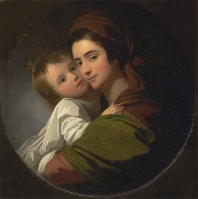 The Artist's Wife, Elizabeth, and their son Raphael