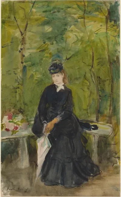 The Artist’s Sister Edma Seated on a Bench
