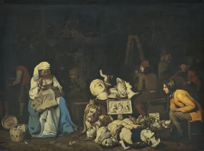 The Artist’s Studio with a Seamstress