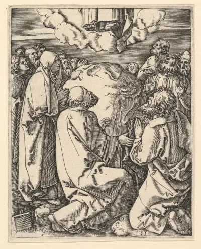 The Ascension of Christ into heaven, from "The Passion of Christ", after Dürer