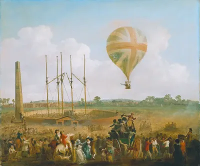 The Ascent of Lunardi's Balloon from St George's Fields