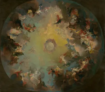 The Assumption of the Virgin Mary. Sketch for the Dome Fresco in the Cathedral in Vác
