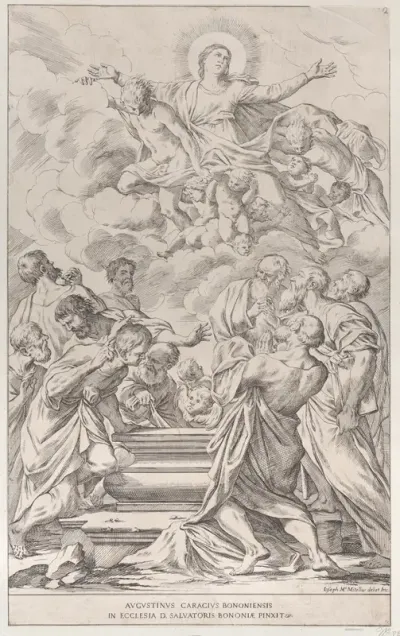 The Assumption of the Virgin, plate 2 from "Bononiensium Pictorum Celebrioris..."