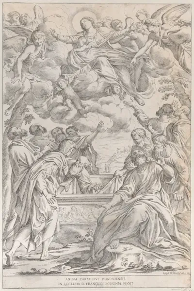 The Assumption of the Virgin, plate 3 from "Bononiensium Pictorum Celebrioris..."