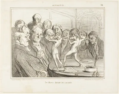 The Aztecs before the scientists, plate 211 from Actualités