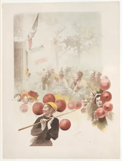 The Balloon Seller, from "L'Estampe Moderne"